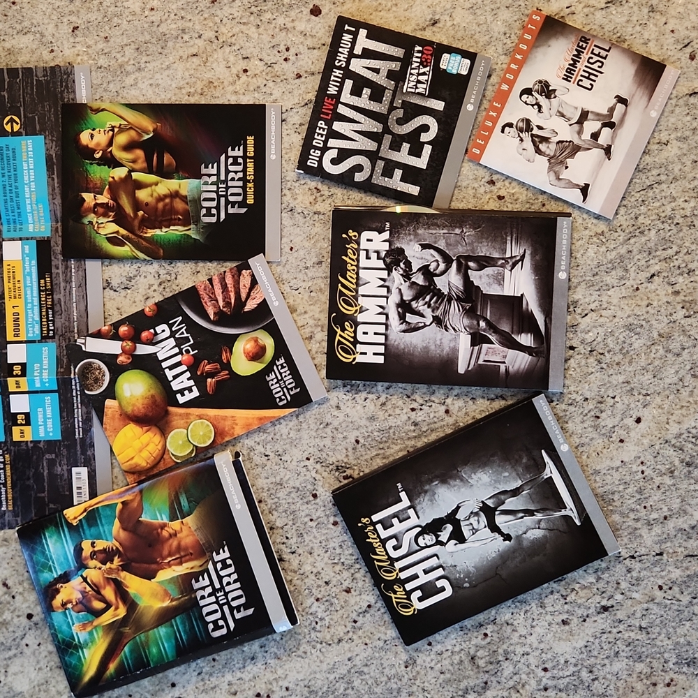 Beachbody LOT! 3 full series sets: Core de Force, Masters Chisel, Masters Hammer
